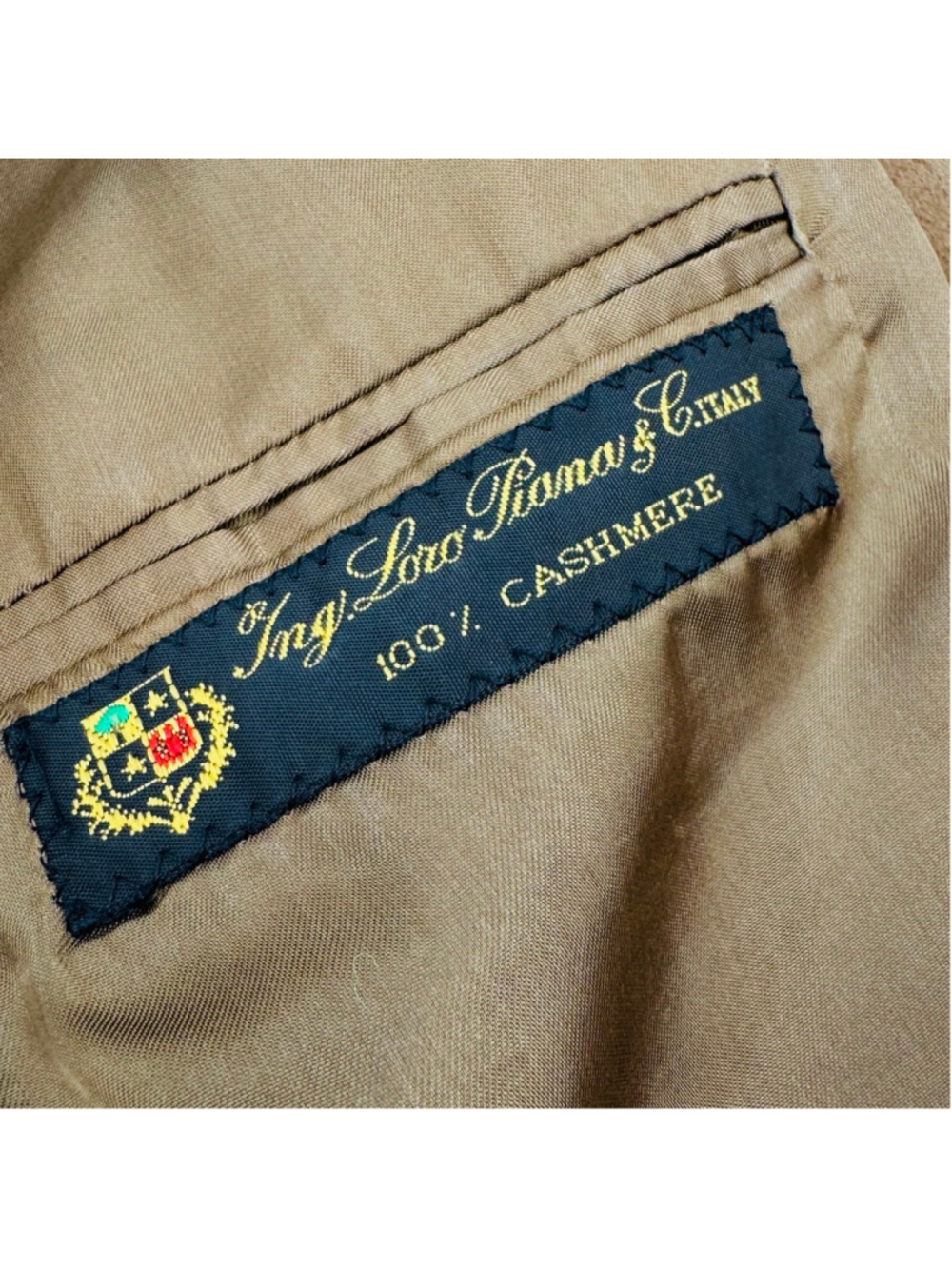 Loro Piana Cashmere Jack Victor Tan Brown Sagewood Blazer 41R - Picture 4 of 12